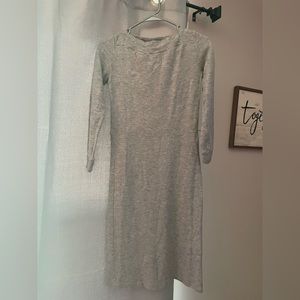 Grey sweater dress